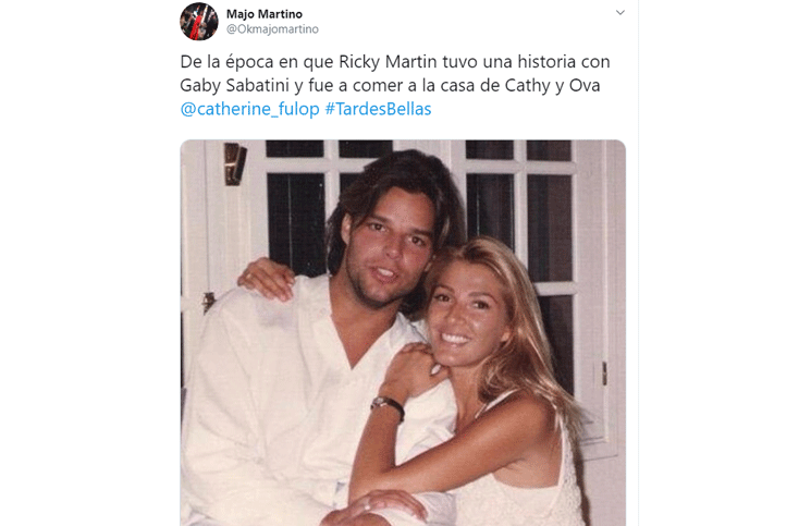 La prueba de que Catherine Fulop conoce personalmente a Ricky Martin
