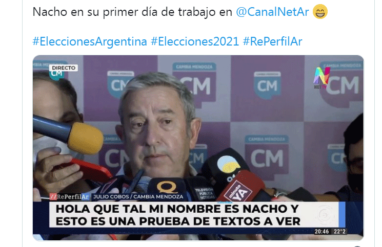 Mi nombre es Nacho, el error en vivo que convirtió a Julio Cobos en meme