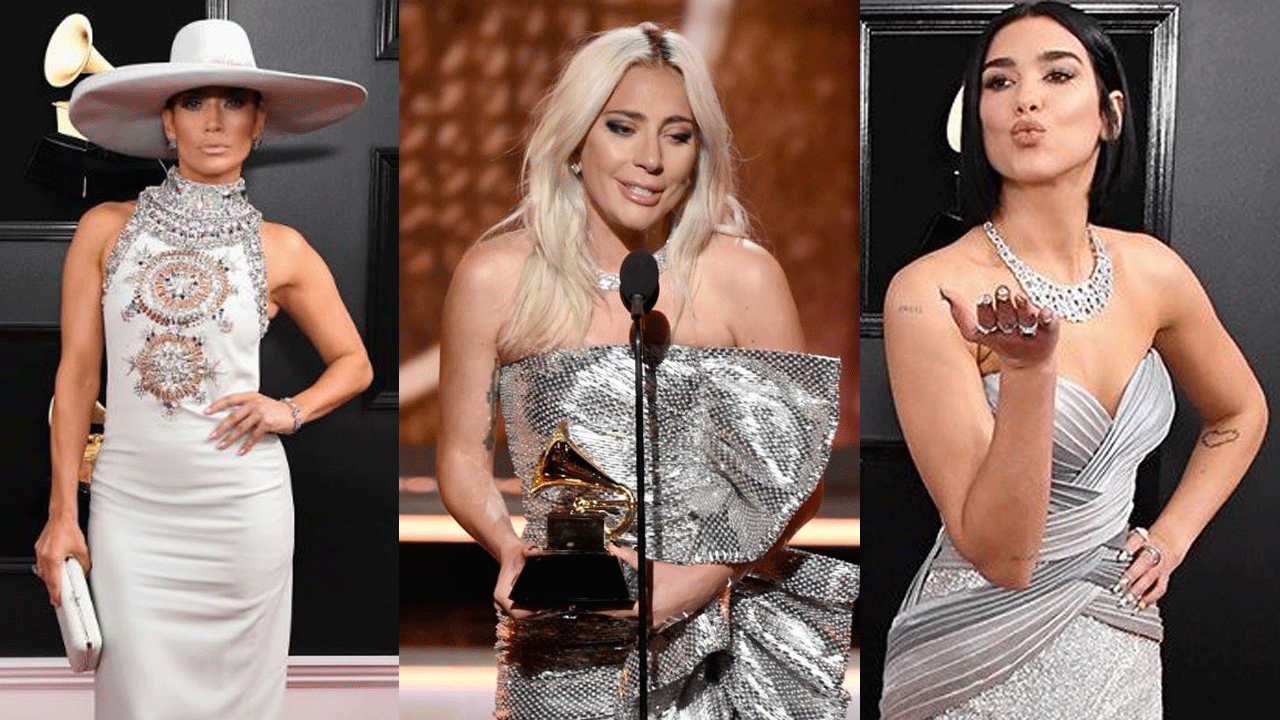 Triple duelo de divas brillantes: Lady Gaga Vs Jennifer Lopez Vs Dua Lipa en los Grammy 2019