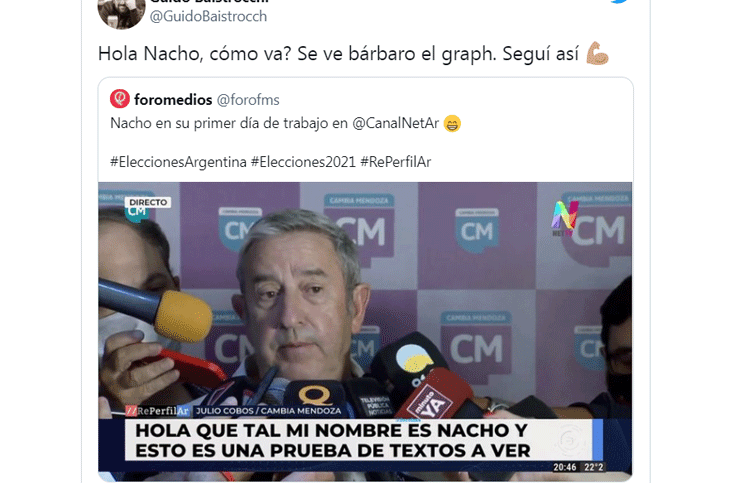 Mi nombre es Nacho, el error en vivo que convirtió a Julio Cobos en meme