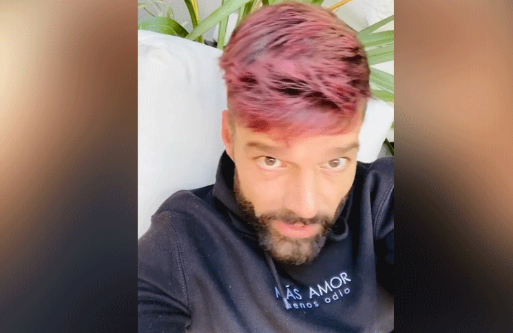 Ricky Martin mostró su drástico cambio de peinado y revolucionó las redes |  La 100