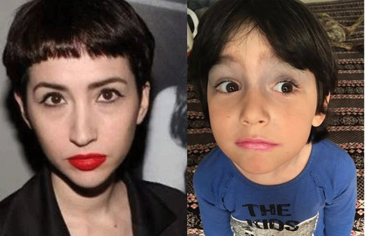 Sofía Gala se peleó en Instagram con los usuarios que la cuestionaron por pintarle los labios a su hijo
