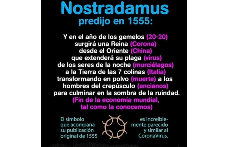 La falsa predicción de Nostradamus.