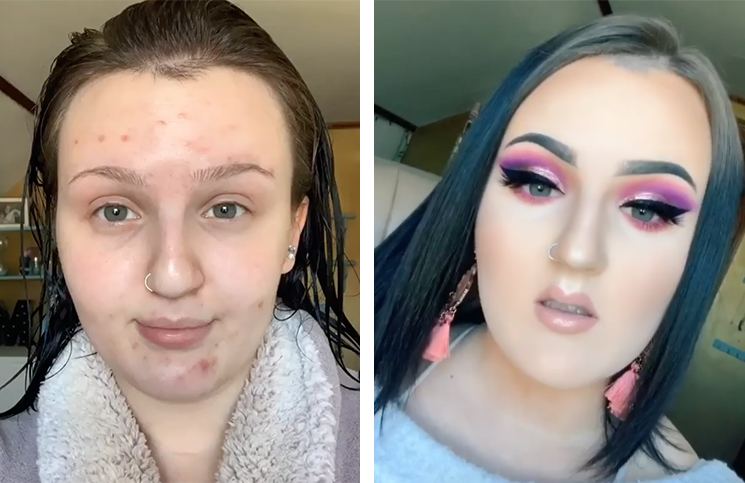 VIDEO | Compartió un tutorial de maquillaje para tapar el acné pero la  acusaron de mentirosa | La 100