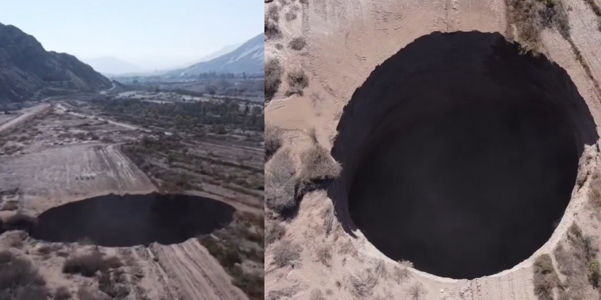Apareció un enorme agujero en Chile e investigan si es producto de la minería: “Nos preocupa”