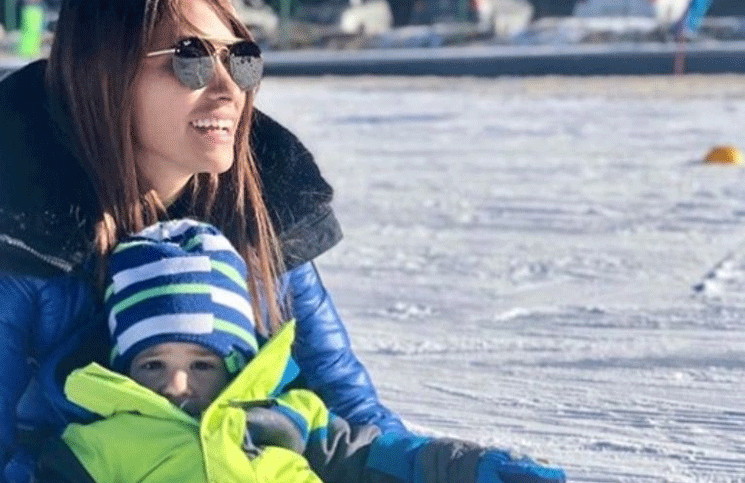 La intimidad de las vacaciones de Antonela Roccuzzo y sus hijos en la nieve (y sin Messi)
