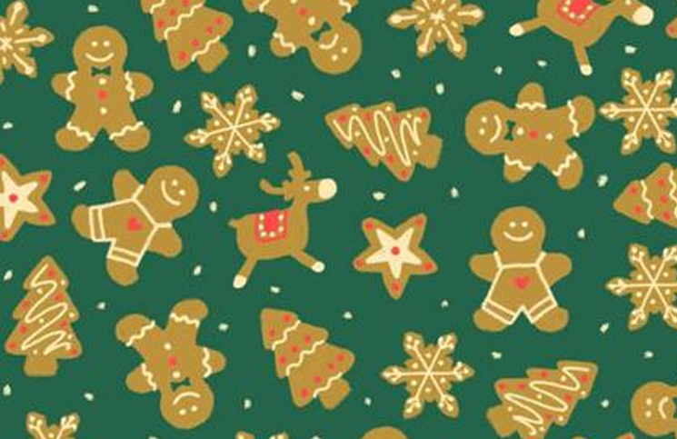 Reto visual navideño: encontrar las galletas de jengibre con carita triste