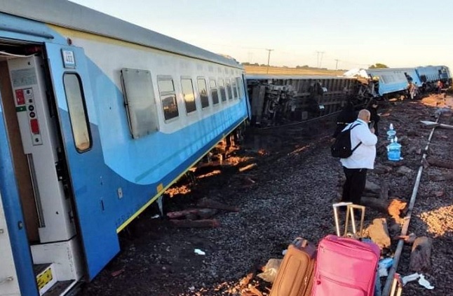 Descarriló un tren en Olavarría con 479 pasajeros: hay heridos