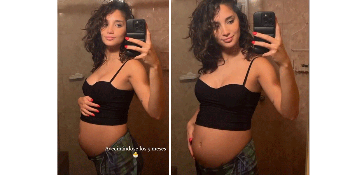 La emoción de Melody Luz al mostrar su pancita de embarazada: “Avecinándose”