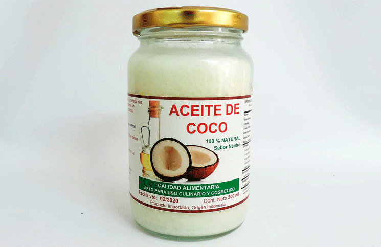se prohibió la comercialización del aceite de coco 100% natural con sabor neutro 