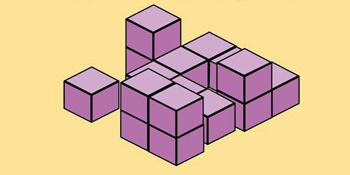 Reto viral: solo un genio adivinará cuántos cubos hay en esta imagen
