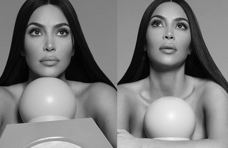 El desnudo total de Kim Kardashian para la campaña de su nuevo perfume