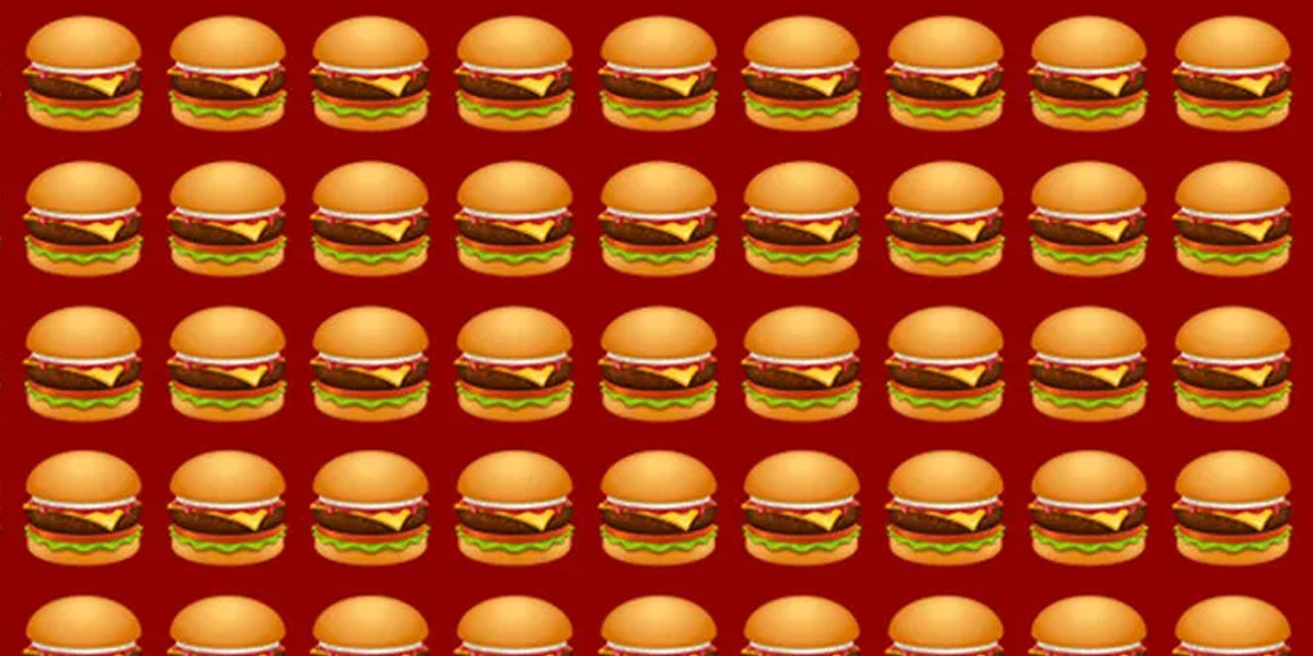 🔵Reto visual exprés: cuál de estas hamburguesas es diferente a las demás