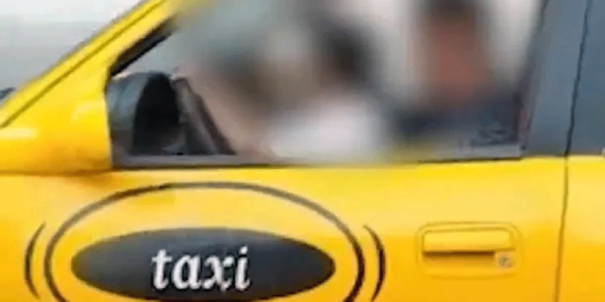 Un taxista hizo manejar a su hijo menor de edad en plena ciudad y amenazó al hombre que lo grabó