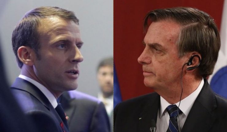 Bolsonaro se burló de la esposa de Macron y el presidente francés le respondió