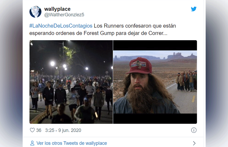 Los runners llenaron las plazas y las redes se plagaron de memes