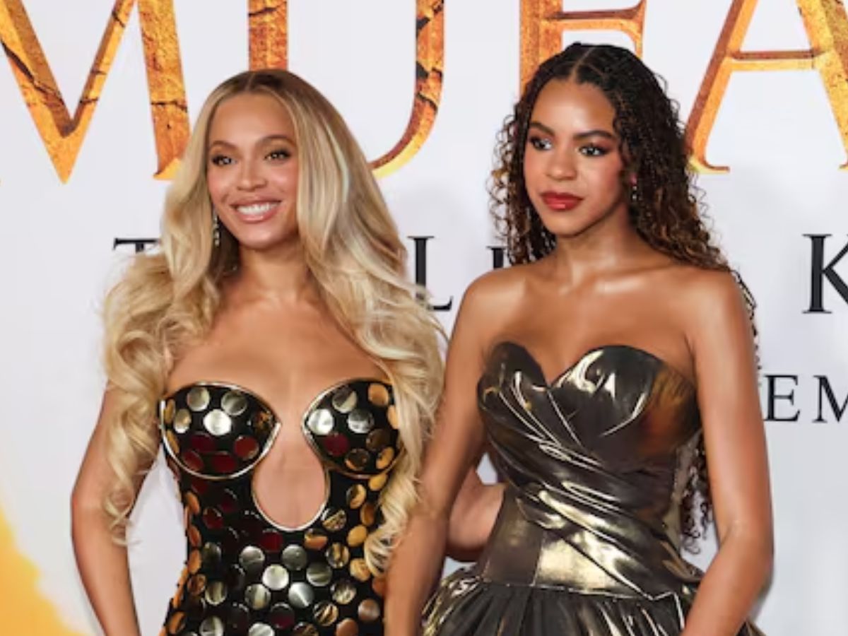 Beyoncé y Blue Ivy, su hija de 12 años, deslumbraron con sus vestidos  dorados – La 100, image size:1200x900