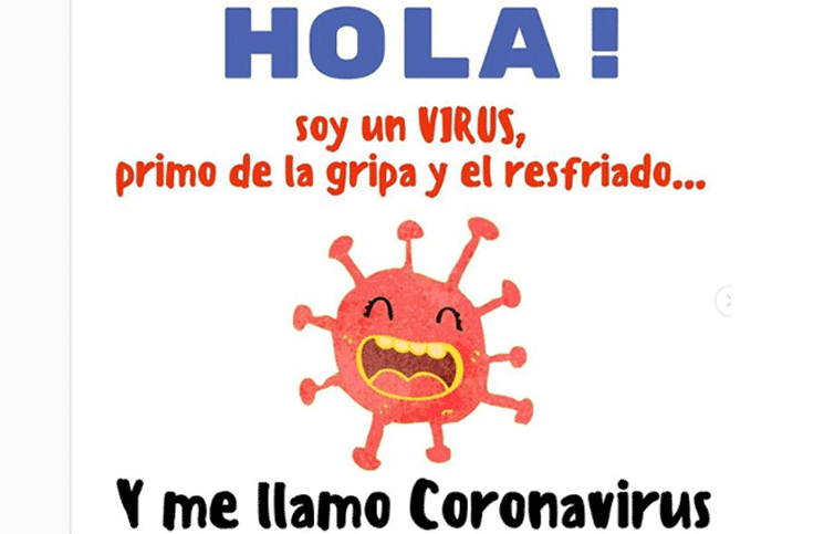 "¡Hola! Soy el Coronavirus": un cuento para que los chicos aprendan a cuidarse del virus