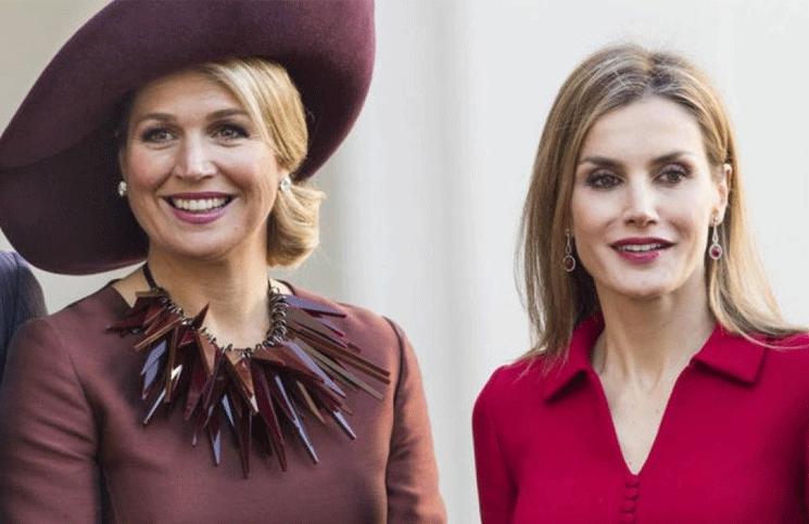 Máxima de Holanda versus Letizia, el duelo fashionista  entre las reinas con el mismo vestido