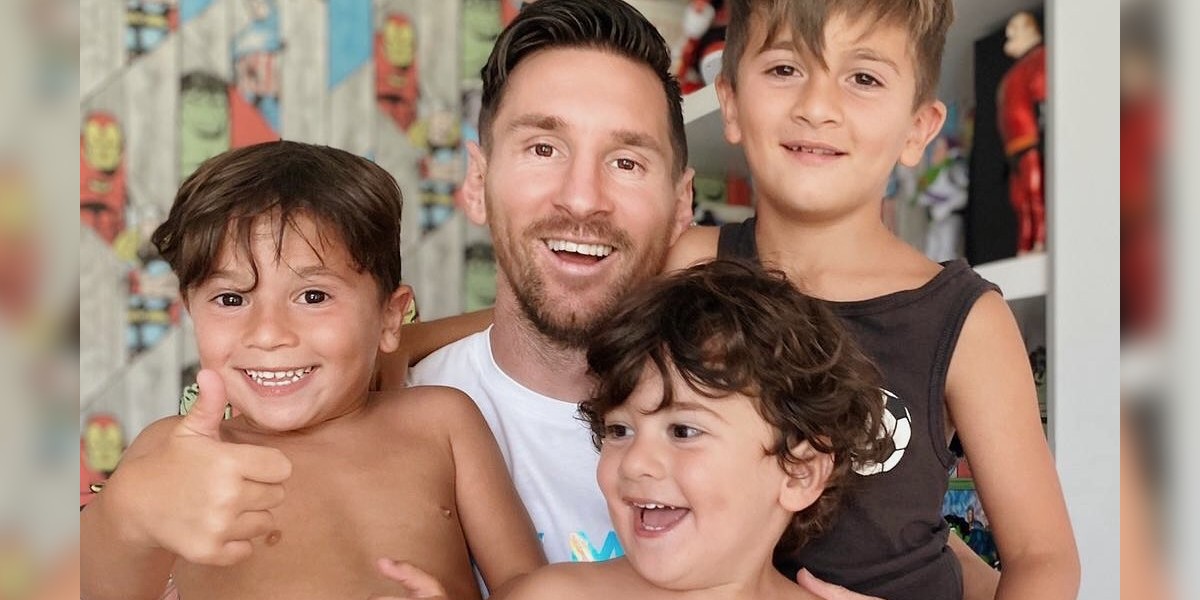 Lionel Messi jugó al fútbol con sus hijos en el living de su casa y enterneció a las redes: “Golazo”
