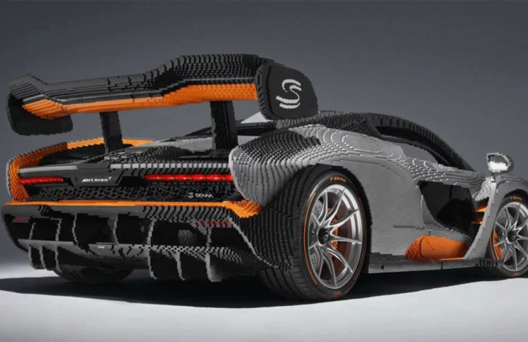 La impactante réplica a tamaño real del McLaren Senna con casi medio millón de piezas Lego