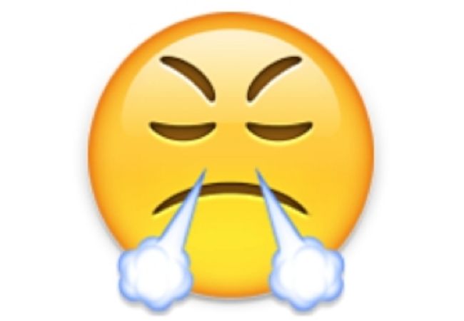 El verdadero significado del emoji que lanza humo por la nariz