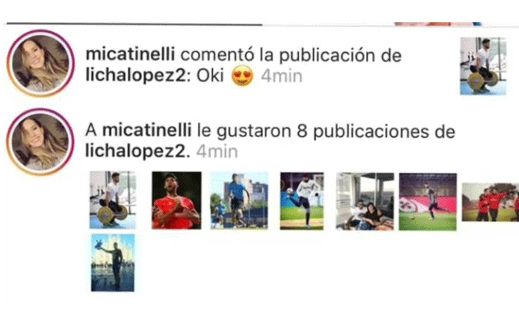 Los likes no se pueden esconder, a Mica Tinelli la delata Instagram