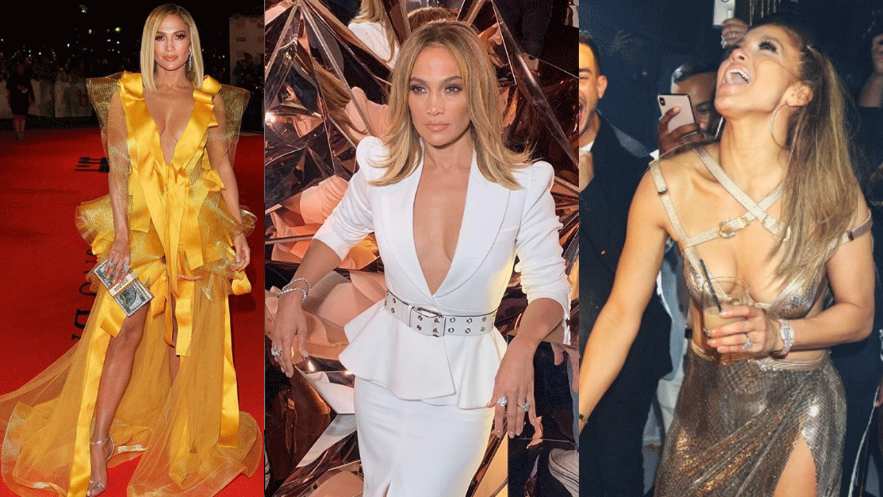Los mejores looks de Jennifer Lopez del año: Peinados y vestidos para inspirarnos en estas fiestas