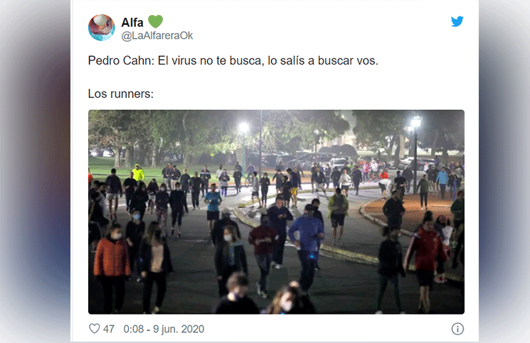 Los runners llenaron las plazas y las redes se plagaron de memes