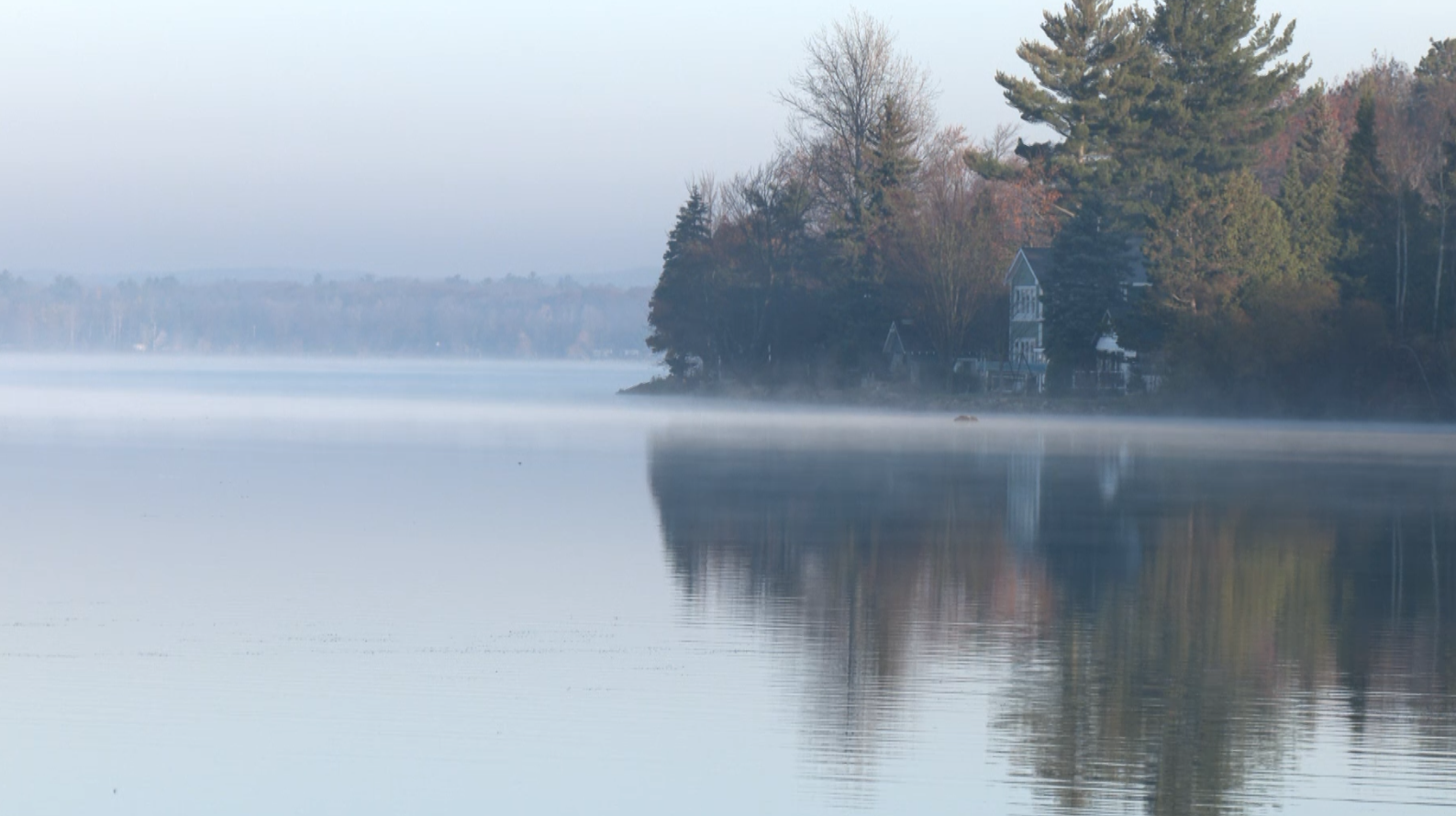 Mysterious House And Fog