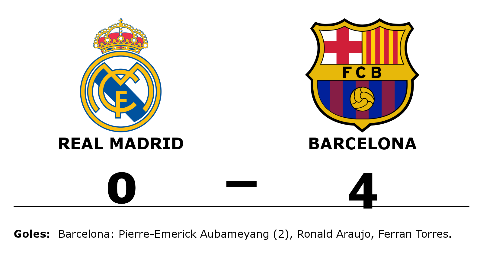cojo Favor heroico Resultado Real Madrid vs Barcelona: así quedó el marcador por La Liga | EL  ESPECTADOR