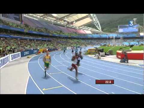 Pistorius, el corredor con prótesis, hace historia en Mundial de atletismo