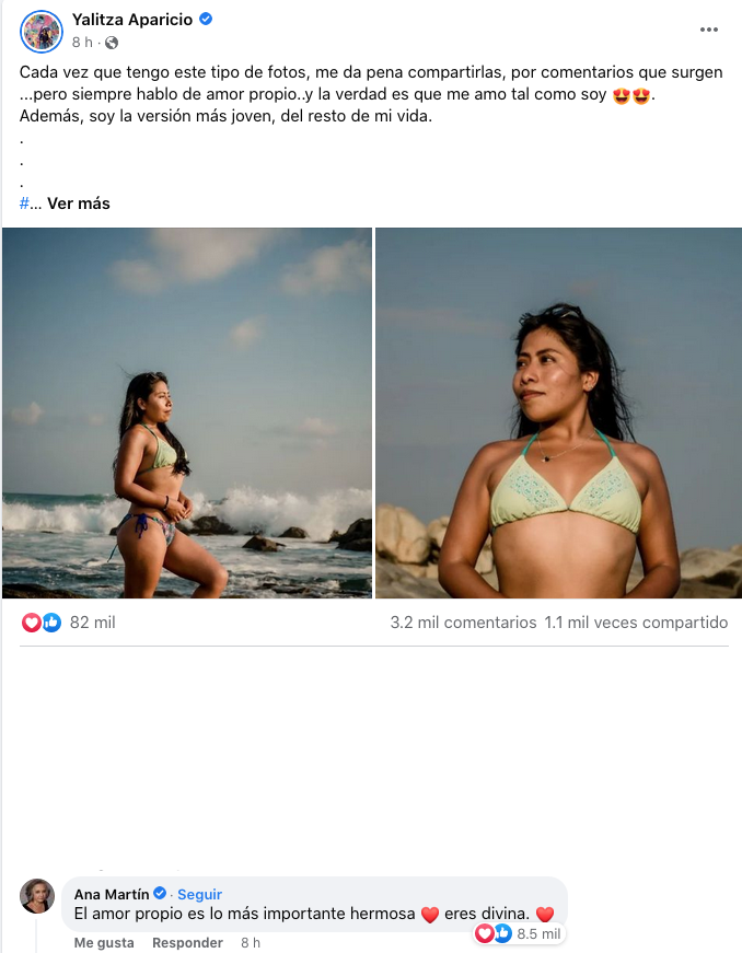 Ana Martin da a Yalitza Aparicio una importante lección de belleza