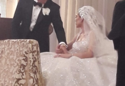Fernanda Gómez, esposa del Canelo Álvarez, se luce con un majestuoso vestido  de novia