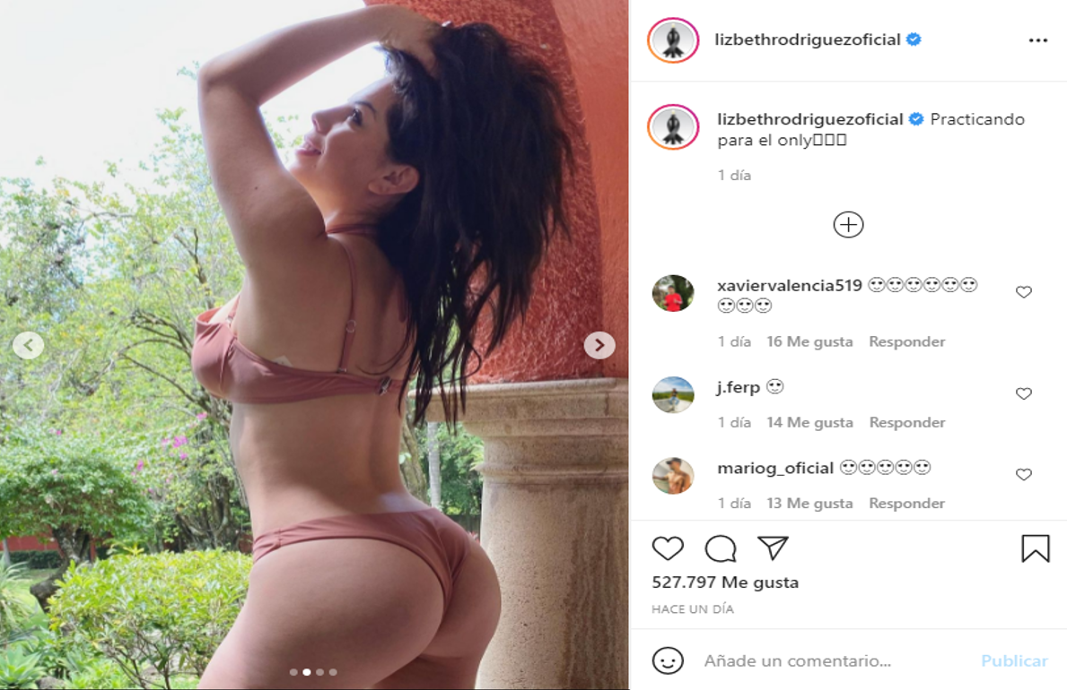 Lizbeth Rodríguez practica sus poses de OnlyFans en ropa interior (FOTOS)