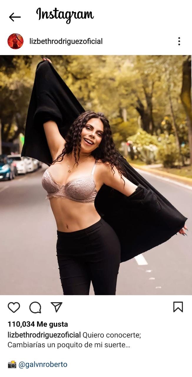 Lizbeth Rodriguez presume lencer a en plena calle de la CDMX FOTO