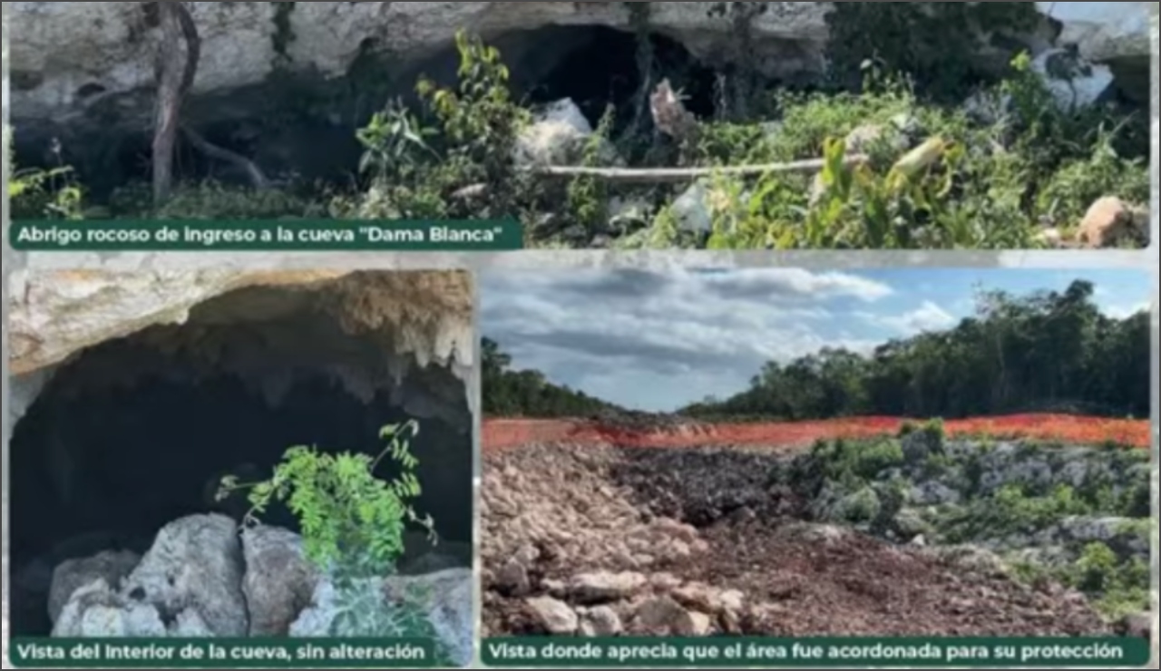 Obras del Tren Maya destruyen la icónica cueva Dama Blanca