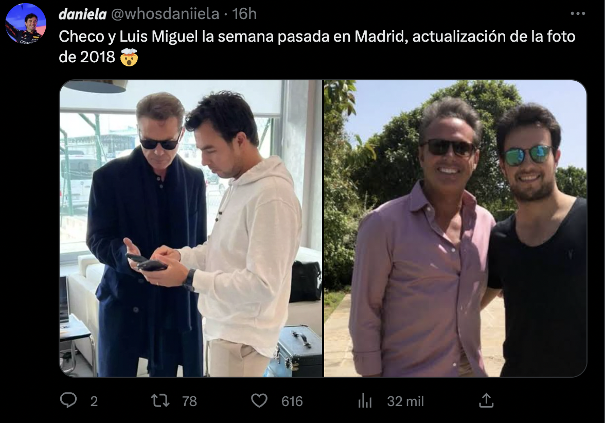 Papá de Checo Pérez sale en defensa de Luis Miguel; ofrece una