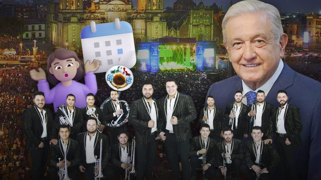 AMLO invita a la Banda MS a tocar en el Zócalo para su último Grito de Independencia