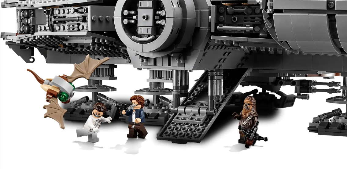 Este increíble Halcón Milenario de Star Wars es el set de Lego más