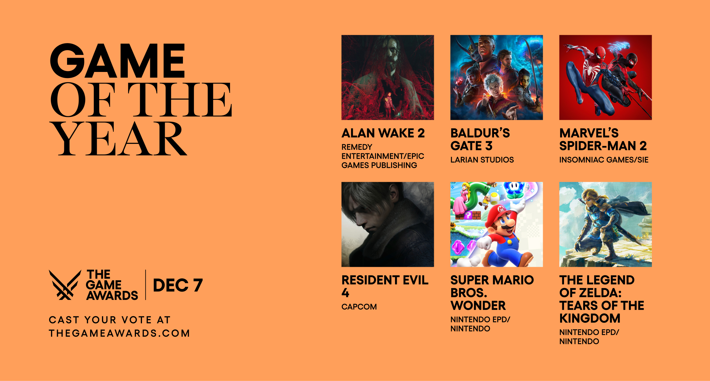 The Game Awards 2022: jugadores ya pueden votar para elegir al GOTY de los  fans