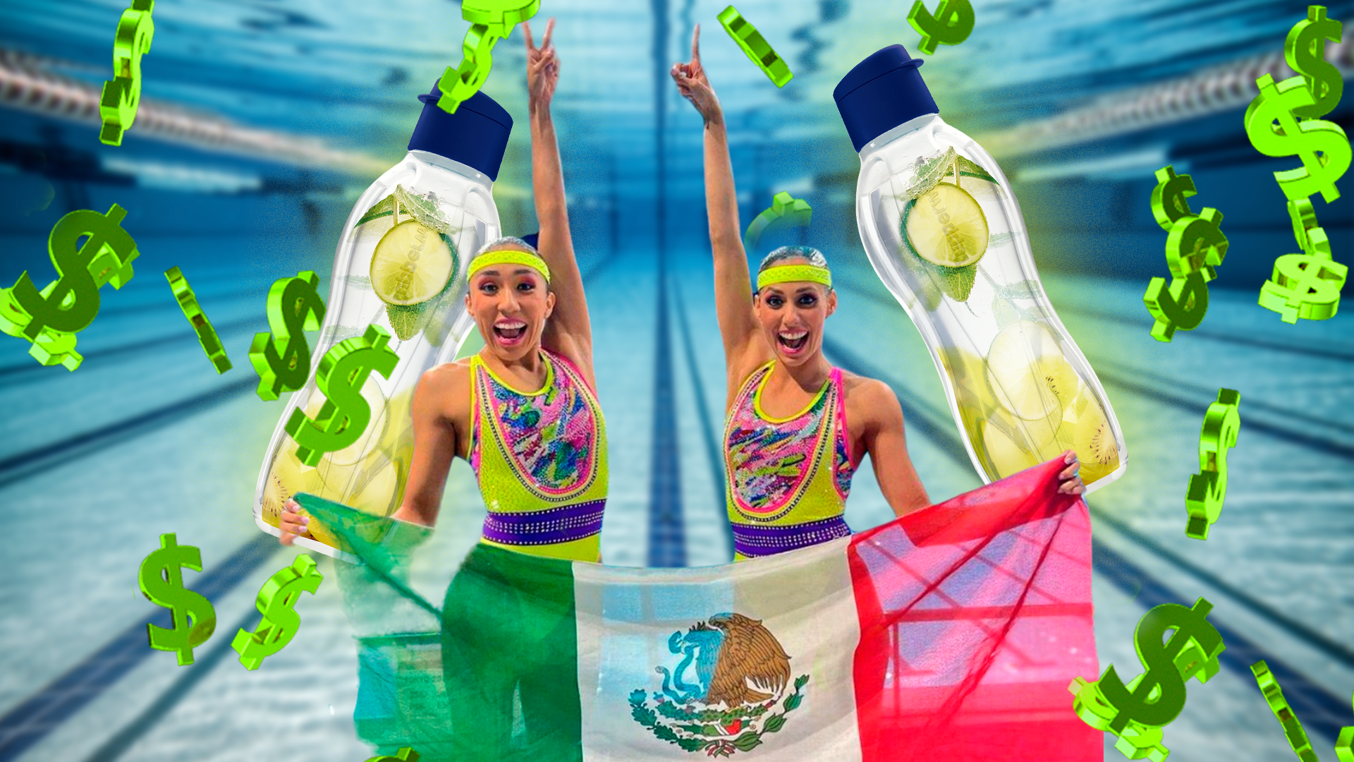 Cuánto cuesta botella Tupperware para nadadoras mexicanas