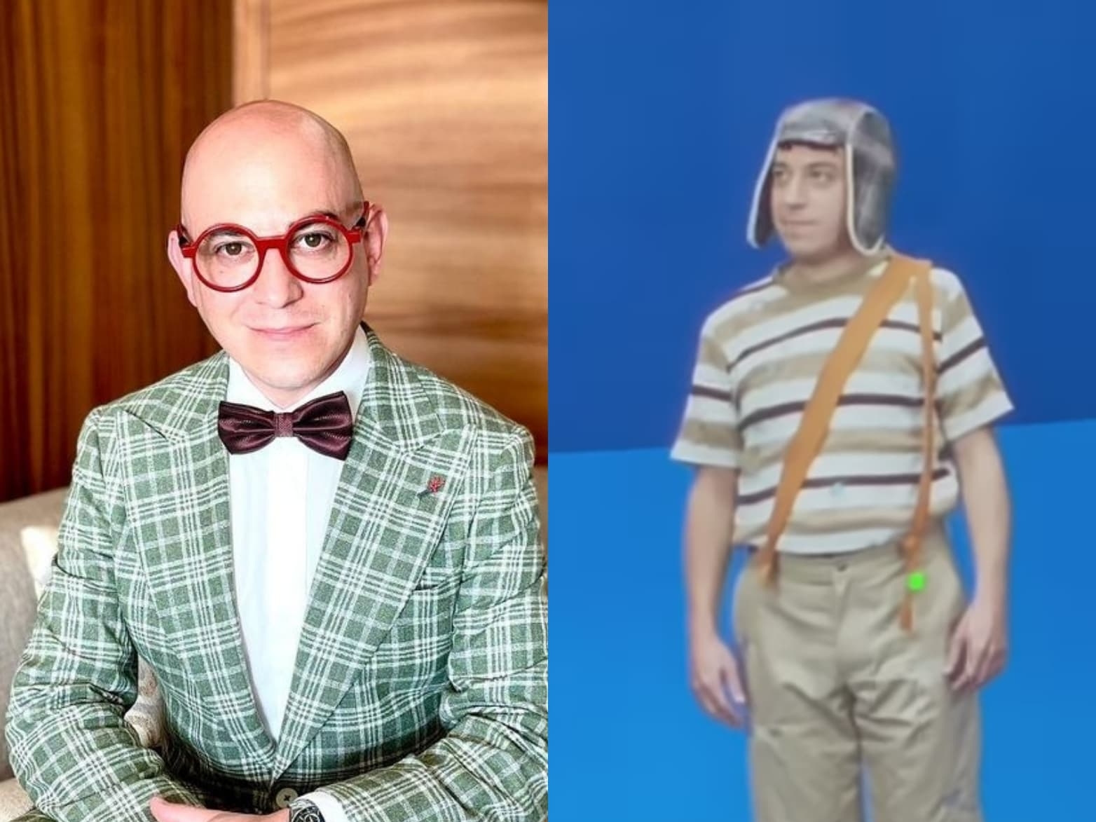 El Actor Del Chavo Del 8 Bioserie de Chespirito: Juan Frese aparece vestido del 'Chavo del 8'
