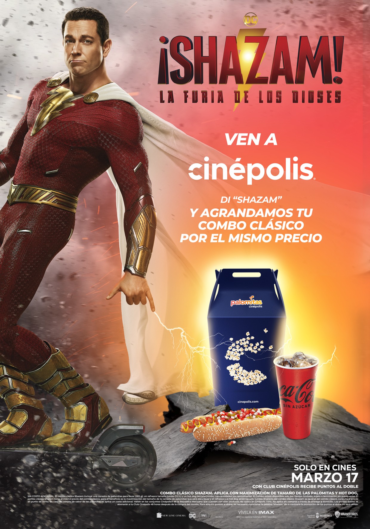 Shazam tiene un combo en Cinépolis y por el mismo precio te lo agrandan