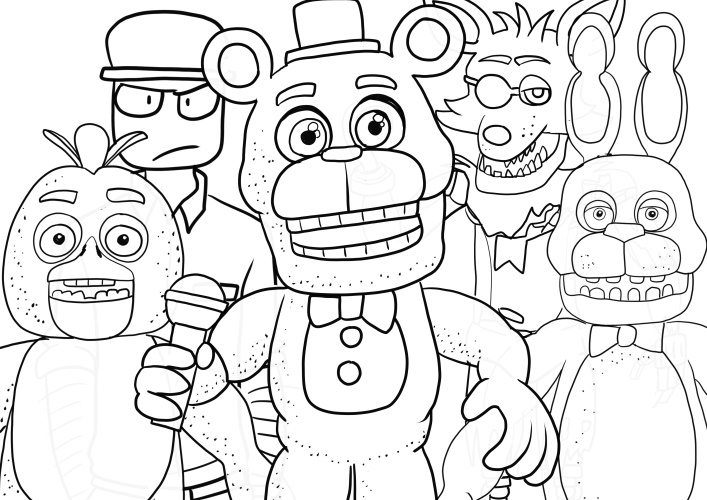 Resultado de imagen para dibujos five nights at freddy's para