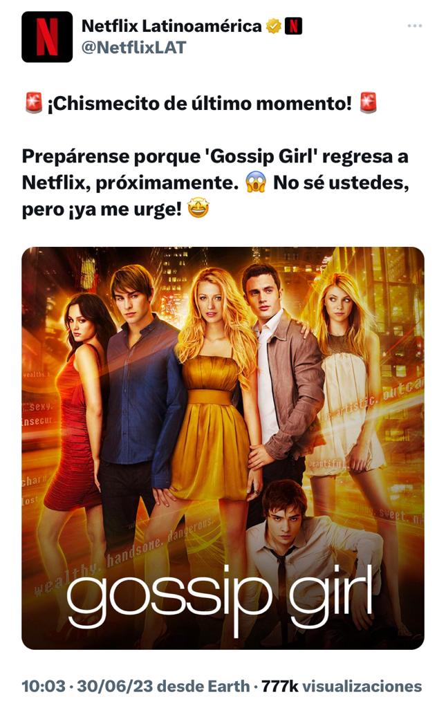 D nde ver Gossip Girl Netflix confirma su regreso al cat logo