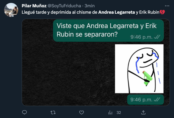 Hola, perdido? Andrea Legarreta y Erik Rubín dejan corazones rotos y los  mejores memes