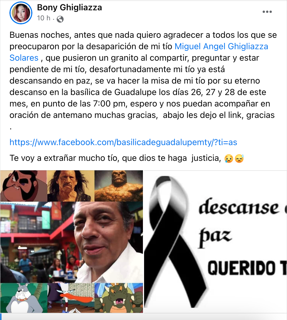 Quién fue Miguel Ángel Ghigliazza, actor de doblaje que murió a los 60 años  y encarnó a Danny Trejo y La Mole?