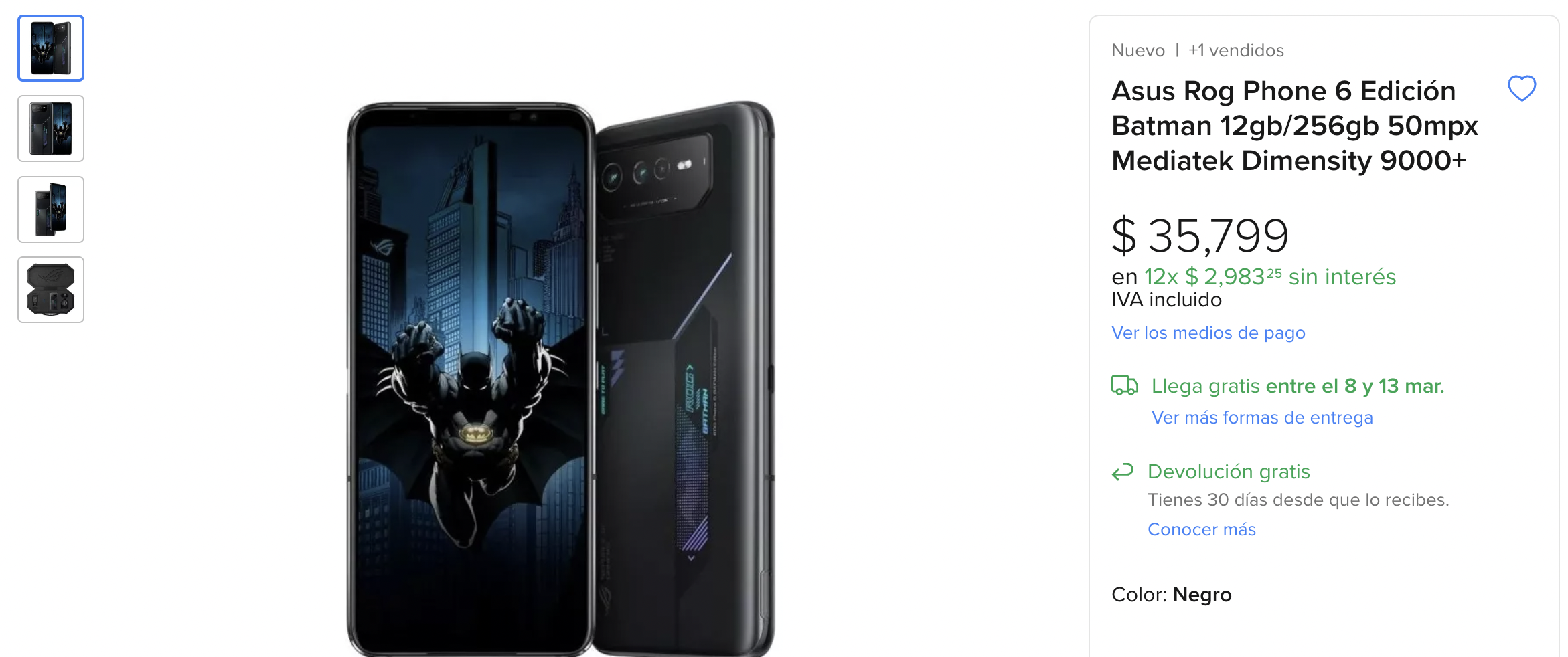Smartphone de Batman: Precio del Rog Phone 6 de edición especial