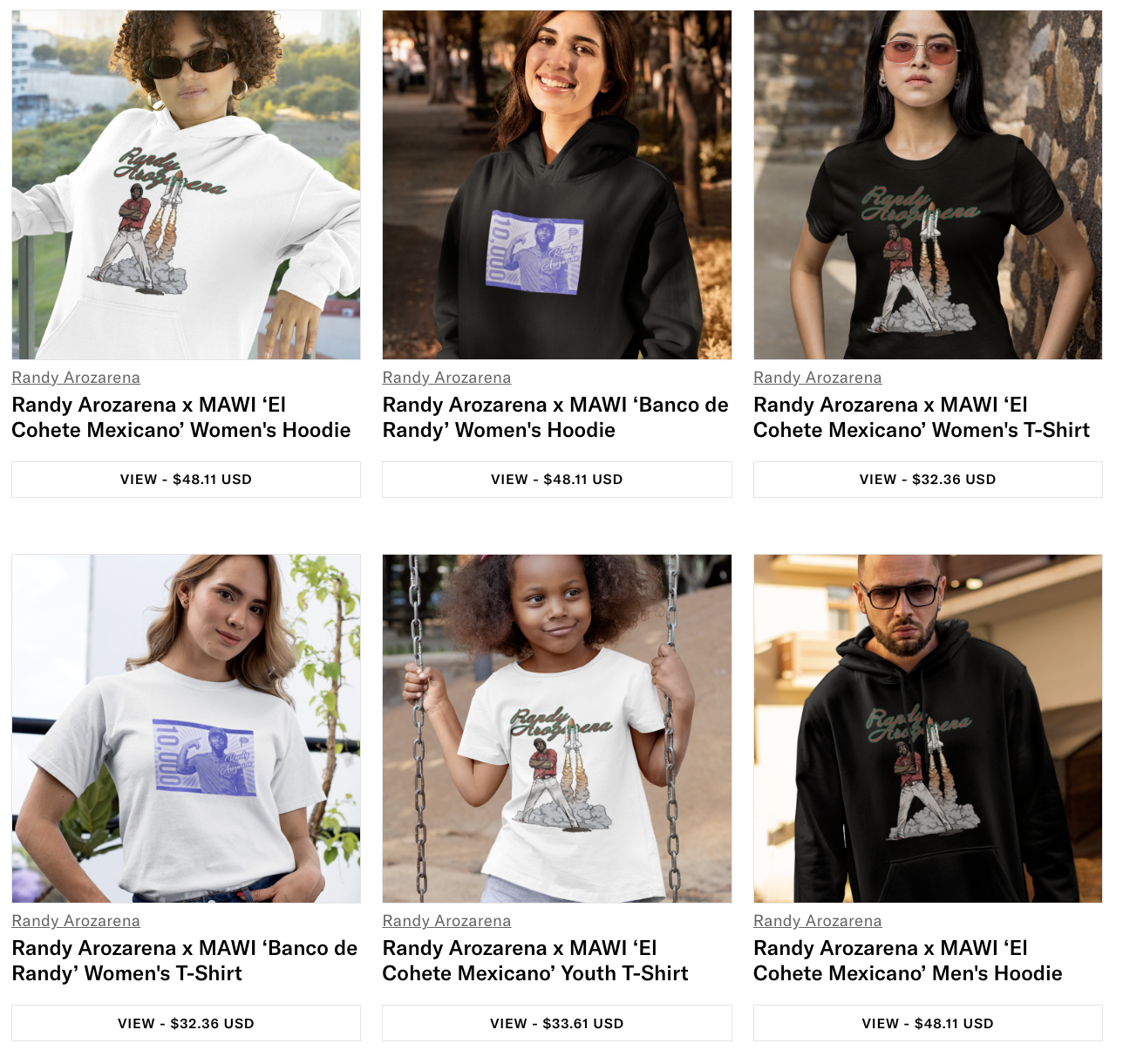 Female Randy Arozarena x MAWI 'El Cohete Mexicano' Women's T-Shirt